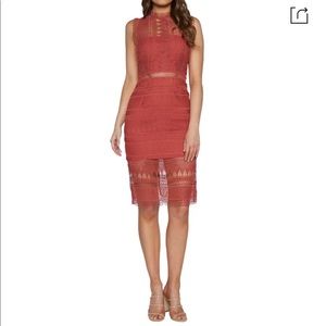 NEW! Mariana Lace Body-Con Dress - Moroccan